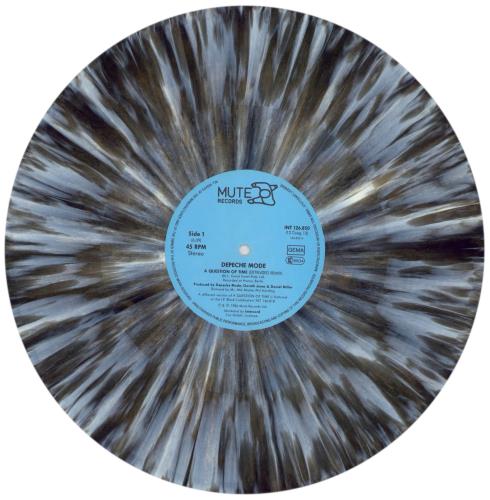 Depeche Mode A Question Of Time - Marbled 12" vinyl single (12 inch record / Maxi-single) German DEP12AQ35542