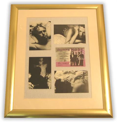 Depeche Mode Autographed Mounted Postcards & Ticket memorabilia UK DEPMMAU406433
