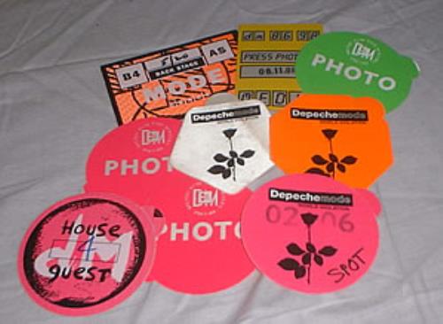 Depeche Mode Back Stage Passes / Press Passes memorabilia US DEPMMBA204745