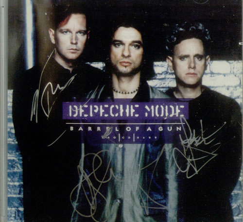Depeche Mode Barrel Of A Gun - Fully Autographed Insert memorabilia US DEPMMBA547401