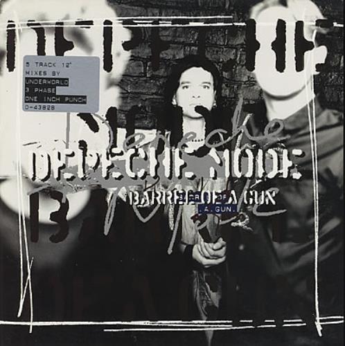 Depeche Mode Barrel Of A Gun - Gold Stamped 12" vinyl single (12 inch record / Maxi-single) US DEP12BA81946