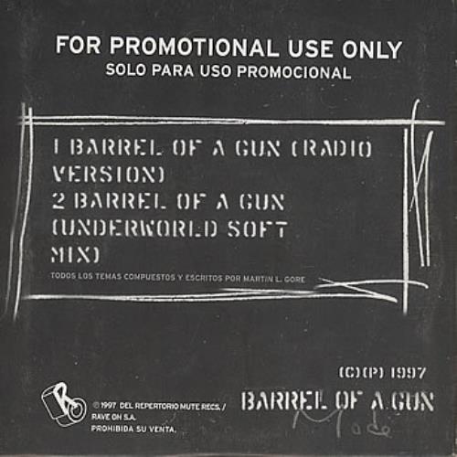 Depeche Mode Barrel Of A Gun CD single (CD5 / 5") Argentinean DEPC5BA208009