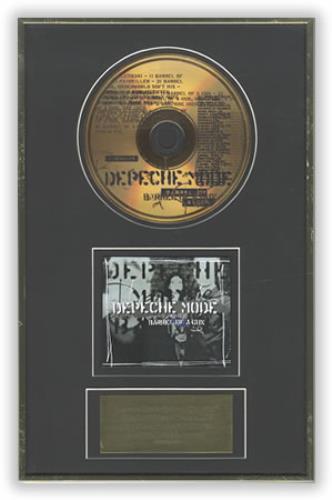 Depeche Mode Barrel Of A Gun award disc Swedish DEPAWBA401053