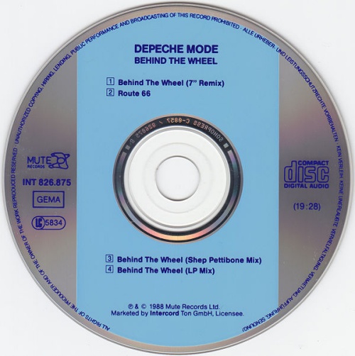 Depeche Mode Behind The Wheel (Remix) CD single (CD5 / 5") German DEPC5BE07976