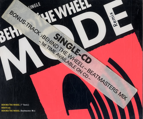 Depeche Mode Behind The Wheel + Stickered case 3" CD single (CD3) German DEPC3BE16220