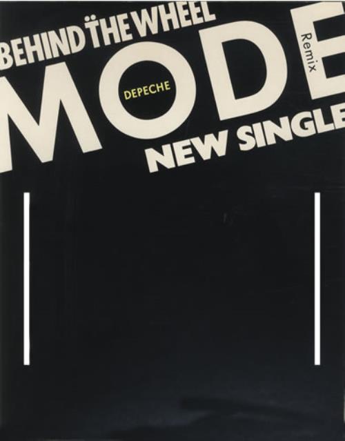 Depeche Mode Behind The Wheel display UK DEPDIBE470092