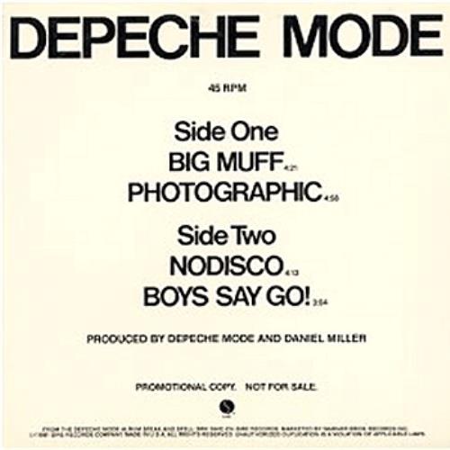 Depeche Mode Big Muff 12" vinyl single (12 inch record / Maxi-single) US DEP12BI07182