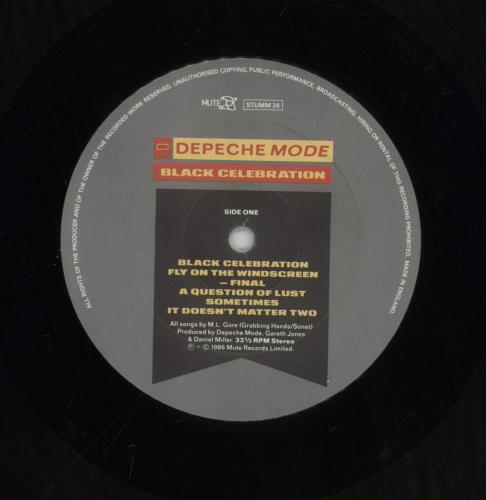 Depeche Mode Black Celebration - 1st Lyntone - EX vinyl LP album (LP record) UK DEPLPBL245270