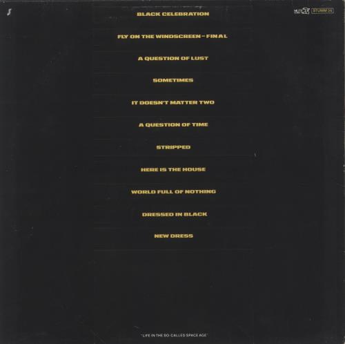 Depeche Mode Black Celebration - 1st Lyntone - EX vinyl LP album (LP record) UK DEPLPBL245270