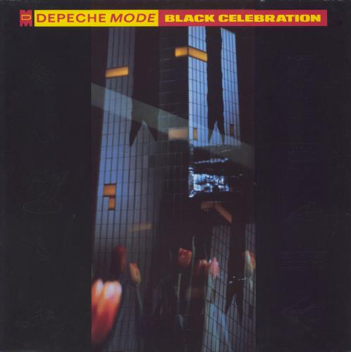 Depeche Mode Black Celebration - Grey Vinyl - Tour Stickered vinyl LP album (LP record) German DEPLPBL820160