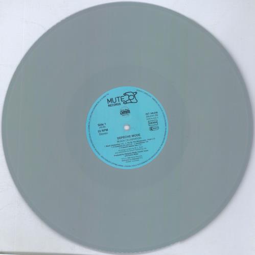 Depeche Mode Black Celebration - Grey Vinyl - Tour Stickered vinyl LP album (LP record) German DEPLPBL820160