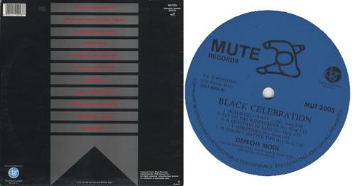 Depeche Mode Black Celebration vinyl LP album (LP record) South African DEPLPBL386558