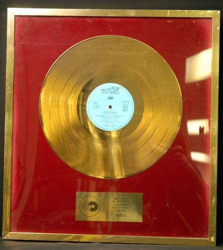 Depeche Mode Black Celebration award disc German DEPAWBL687213