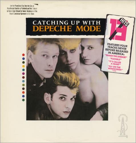 Depeche Mode Catching Up With - Promo Stamped vinyl LP album (LP record) US DEPLPCA141381