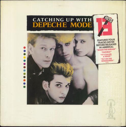 Depeche Mode Catching Up With - stickered shrink vinyl LP album (LP record) US DEPLPCA650445