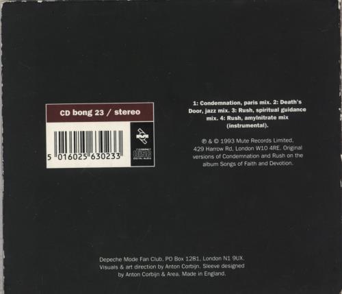 Depeche Mode Condemnation CD single (CD5 / 5") UK DEPC5CO108575