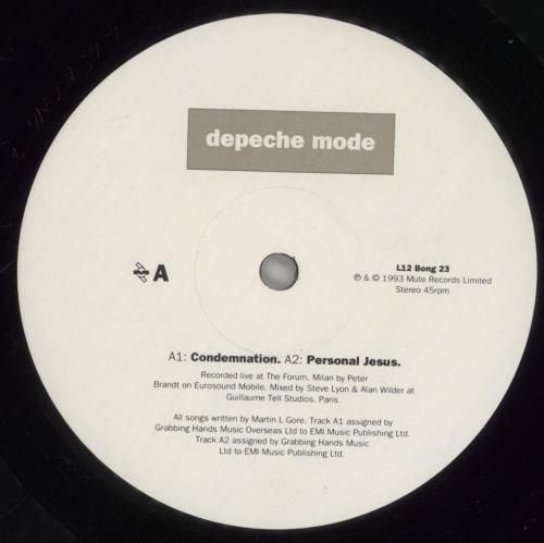 Depeche Mode Condemnation 12" vinyl single (12 inch record / Maxi-single) UK DEP12CO82575