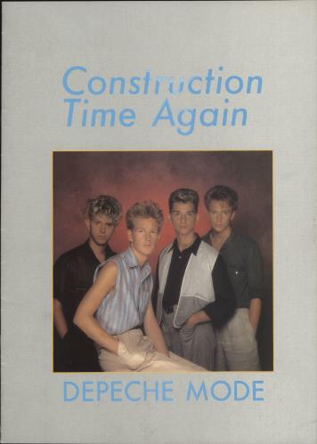 Depeche Mode Construction Time Again + Postcards tour programme UK DEPTRCO774076