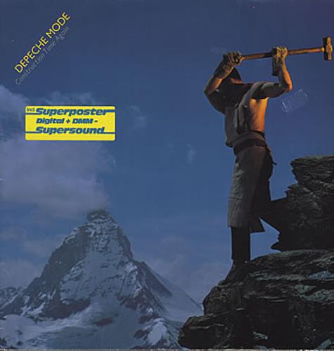 Depeche Mode Construction Time Again + Poster vinyl LP album (LP record) German DEPLPCO379954
