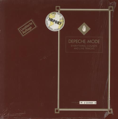 Depeche Mode Everything Counts + Live - Black Vinyl - Shrink 12" vinyl single (12 inch record / Maxi-single) German DEP12EV820030