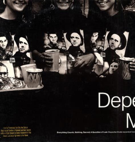 Depeche Mode Everything Counts - Gold promo stamped 12" vinyl single (12 inch record / Maxi-single) US DEP12EV315974