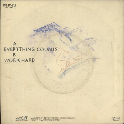 Depeche Mode Everything Counts - Red vinyl 7" vinyl single (7 inch record / 45) German DEP07EV155771