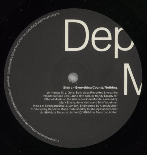 Depeche Mode Everything Counts - VG 12" vinyl single (12 inch record / Maxi-single) UK DEP12EV876342