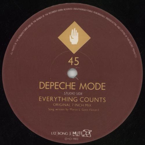 Depeche Mode Everything Counts And Live Tracks - EX 12" vinyl single (12 inch record / Maxi-single) UK DEP12EV305255