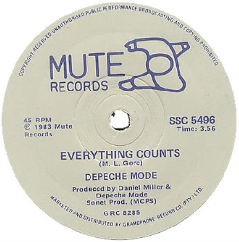 Depeche Mode Everything Counts 7" vinyl single (7 inch record / 45) South African DEP07EV146472