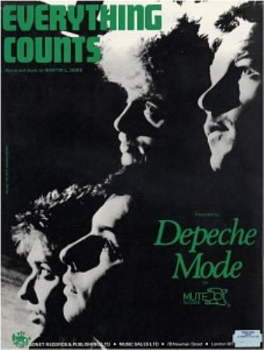 Depeche Mode Everything Counts sheet music UK DEPSMEV177125