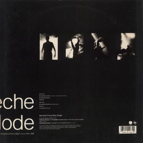 Depeche Mode Everything Counts 12" vinyl single (12 inch record / Maxi-single) US DEP12EV184323