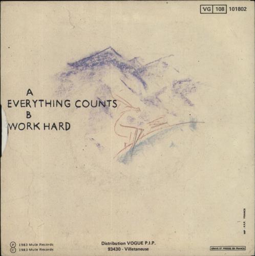 Depeche Mode Everything Counts 7" vinyl single (7 inch record / 45) French DEP07EV697356