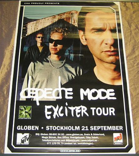 Depeche Mode Exciter Tour poster Swedish DEPPOEX360502