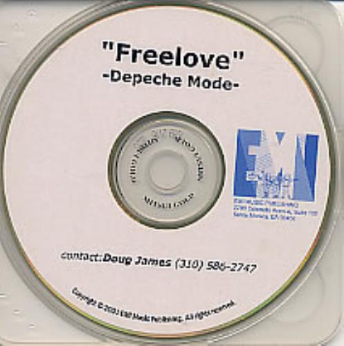 Depeche Mode Freelove CD-R acetate US DEPCRFR190805
