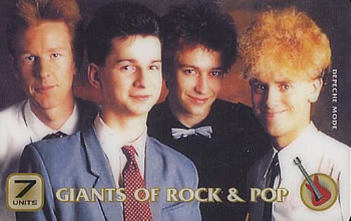 Depeche Mode Giants Of Rock phone card US DEPPCGI379207