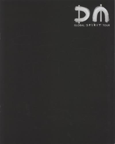 Depeche Mode Global Spirit Tour tour programme UK DEPTRGL684296