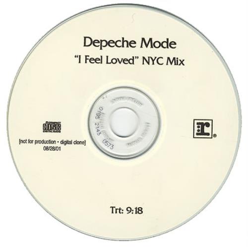 Depeche Mode I Feel Loved - NYC Mix CD-R acetate US DEPCRIF202324