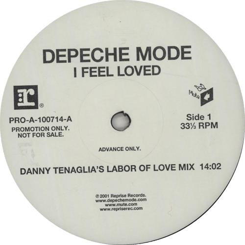 Depeche Mode I Feel Loved 12" vinyl single (12 inch record / Maxi-single) US DEP12IF191284