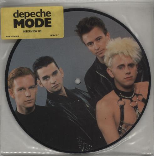 Depeche Mode Interview '83 + Hype Sticker 7" vinyl picture disc (7 inch picture disc single) UK DEP7PIN678336