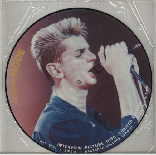 Depeche Mode Interview Picture Disc picture disc LP (vinyl picture disc album) UK DEPPDIN579151
