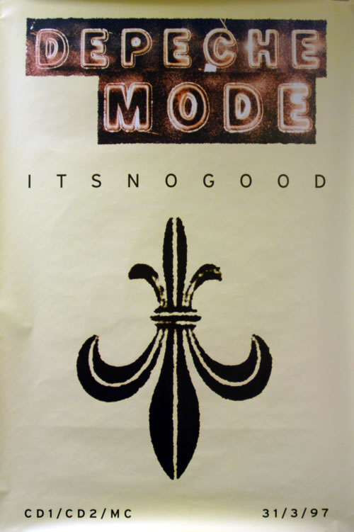 Depeche Mode It's No Good poster UK DEPPOIT85787