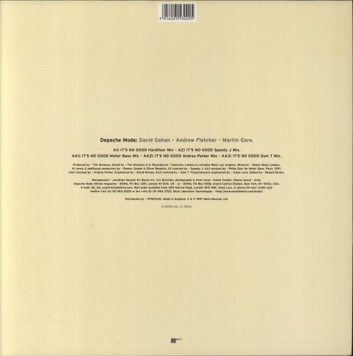 Depeche Mode It's No Good 12" vinyl single (12 inch record / Maxi-single) UK DEP12IT86332