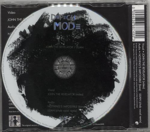 Depeche Mode John The Revelator / Lilian DVD Single UK DEPDSJO360239