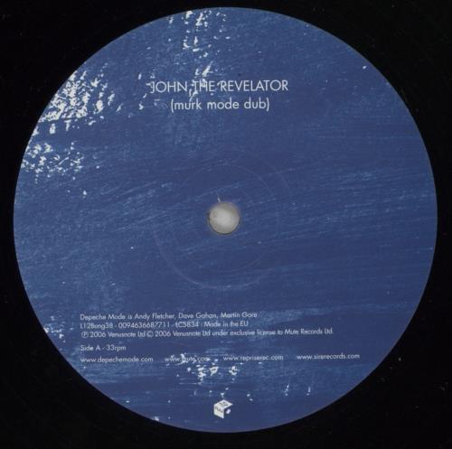 Depeche Mode John The Revelator / Lilian 12" vinyl single (12 inch record / Maxi-single) UK DEP12JO363623