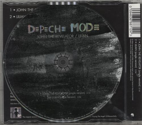 Depeche Mode John The Revelator / Lilian CD single (CD5 / 5") UK DEPC5JO655131