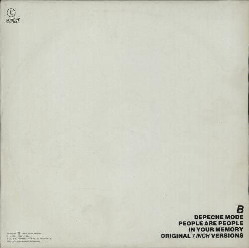 Depeche Mode La Gente Es La Gente 12" vinyl single (12 inch record / Maxi-single) Spanish DEP12LA652050