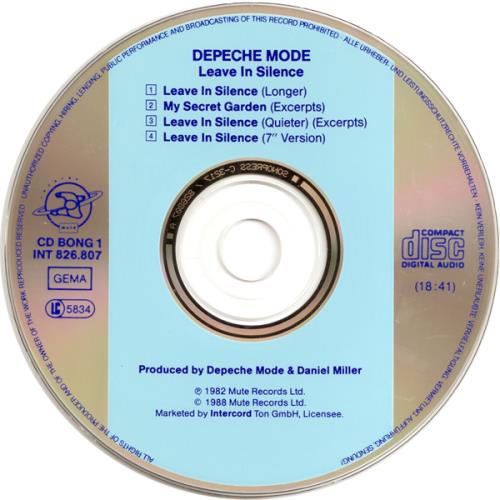 Depeche Mode Leave In Silence - Original CD single (CD5 / 5") German DEPC5LE07862
