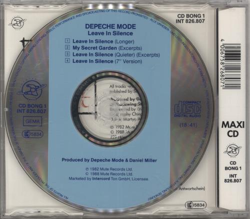 Depeche Mode Leave In Silence CD single (CD5 / 5") UK DEPC5LE12957