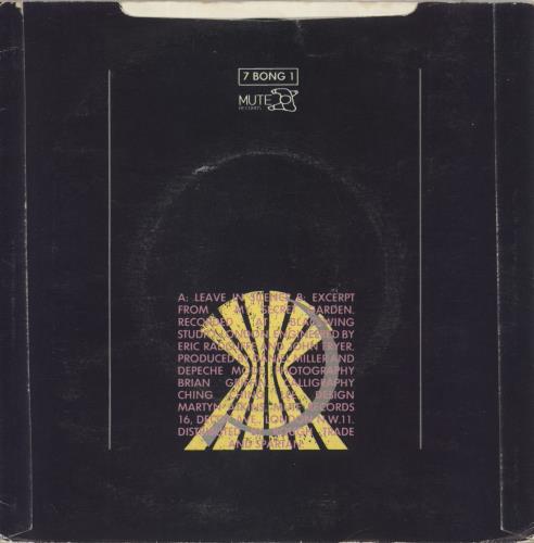 Depeche Mode Leave In Silence 7" vinyl single (7 inch record / 45) UK DEP07LE06870