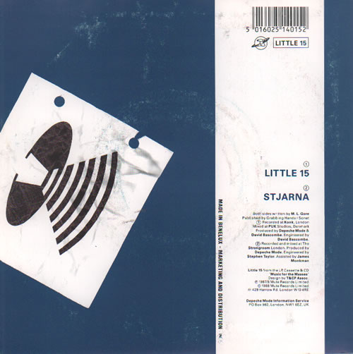 Depeche Mode Little 15 7" vinyl single (7 inch record / 45) Dutch DEP07LI342394